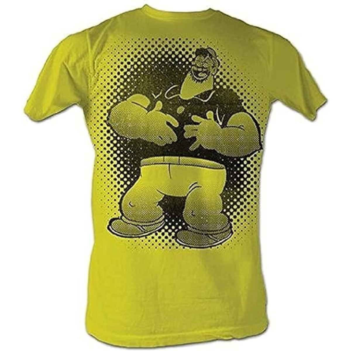 The Sailor Man Brutus Bluto Laughing Adult Yellow T Shirt