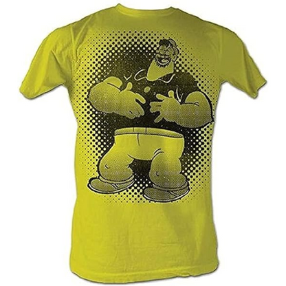The Sailor Man Brutus Bluto Laughing Adult Yellow T Shirt