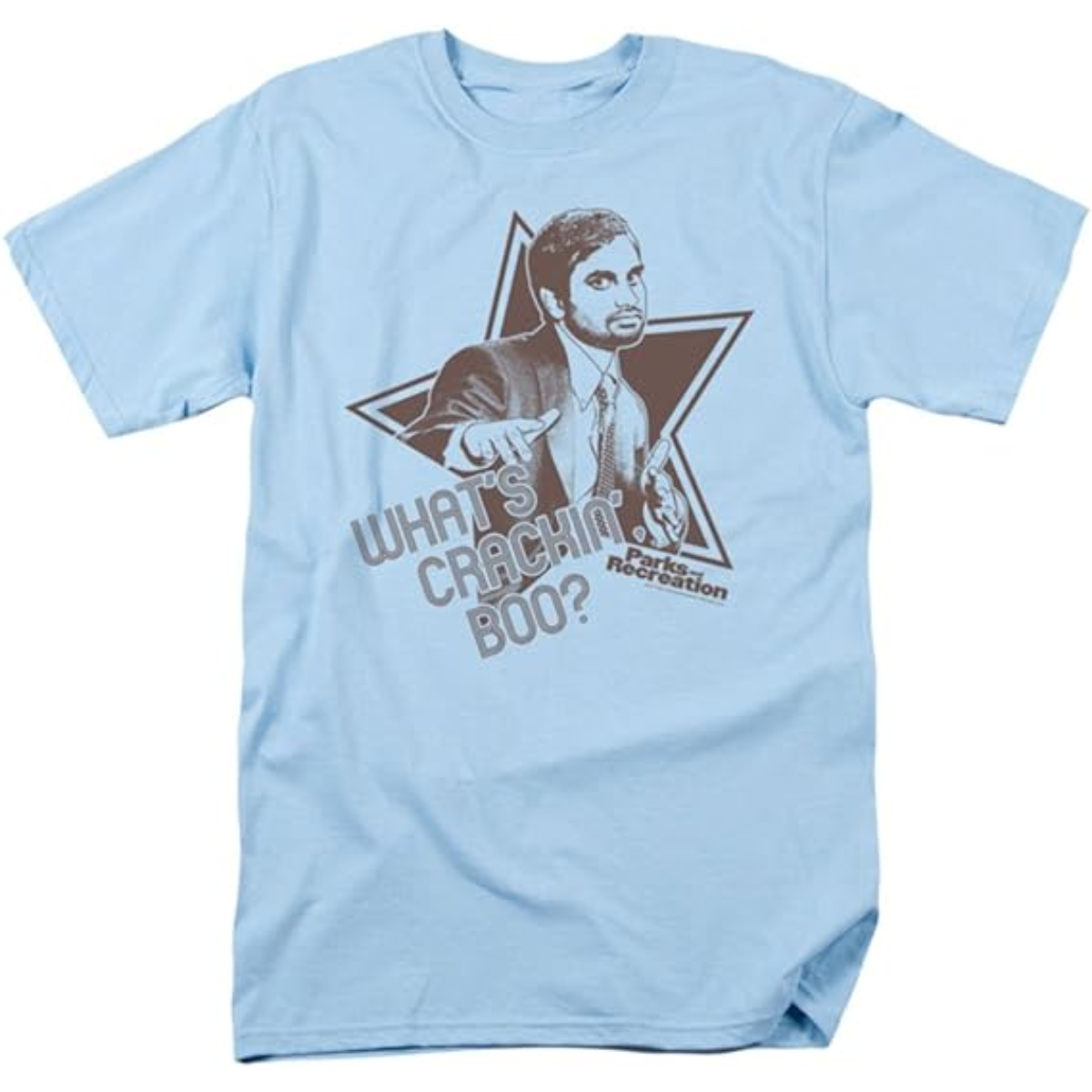 What's Crackin Boo Adult Light Blue T Shirt