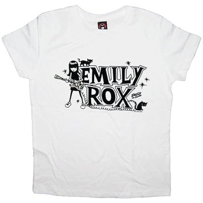 Emily ROX White Juniors T Shirt