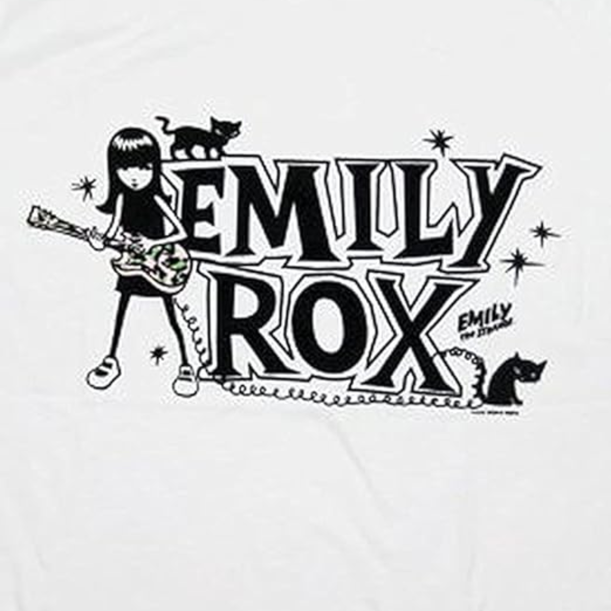 Emily ROX White Juniors T Shirt