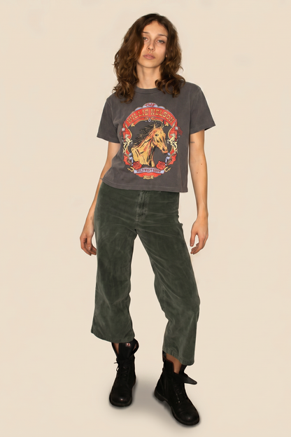 Willie Nelson Wild West Tee Womens T Shirt Vintage Black
