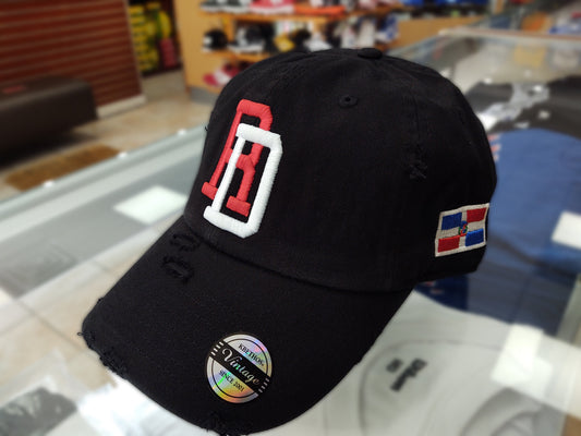 Vintage Adjustable Dominican Embroidered RD Hat Baseball Cap