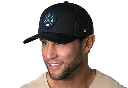 Seattle Trucker Haka Hat Black SEA X Snapback