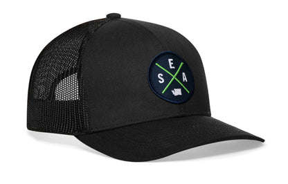 Seattle Trucker Haka Hat Black SEA X Snapback