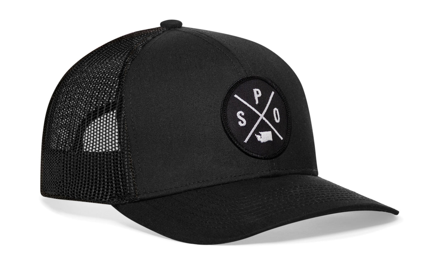 Spokane Trucker Haka Hat Black SPO Snapback