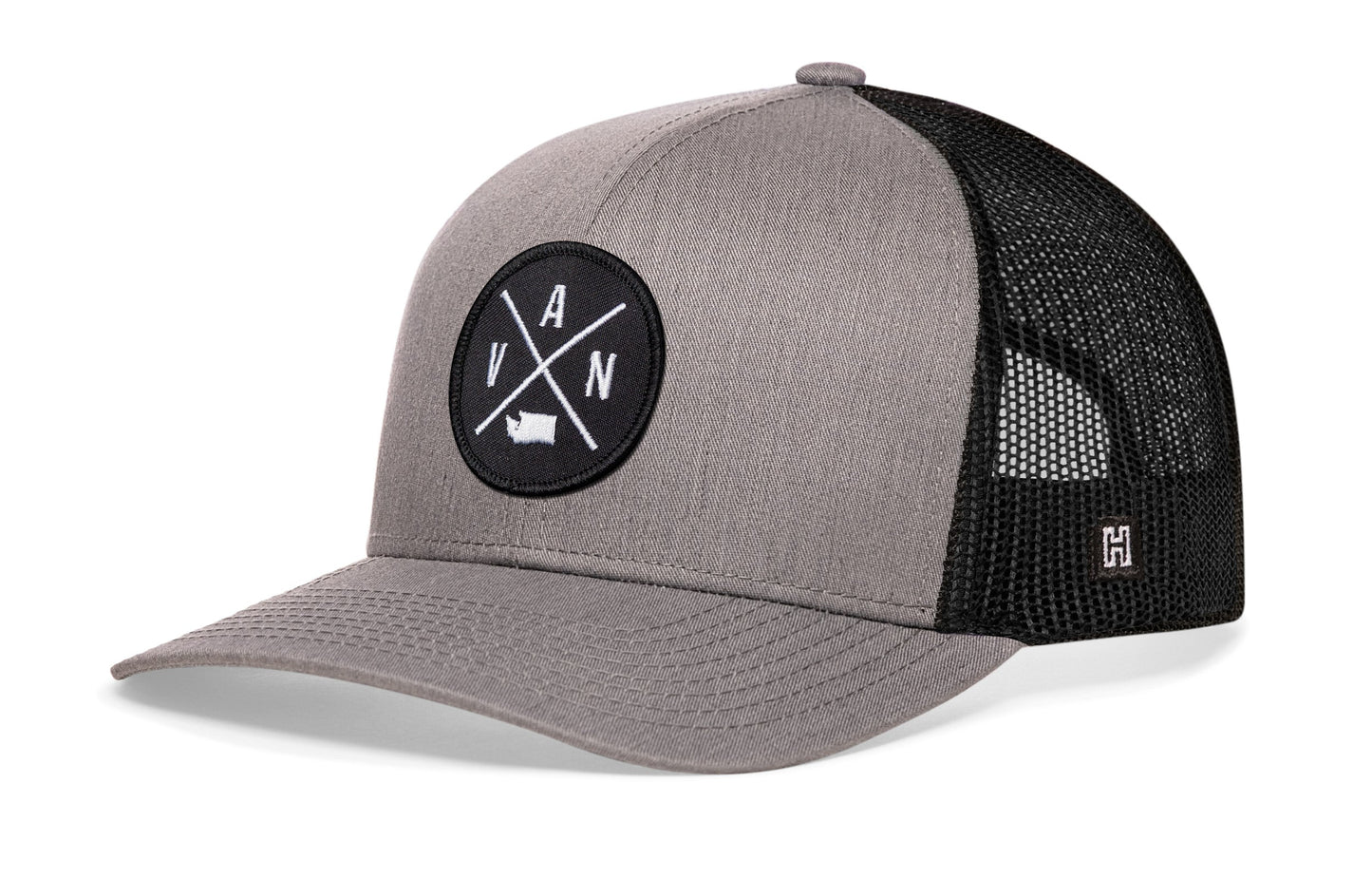 Vancouver Trucker Haka Hat Gray Black VAN Snapback