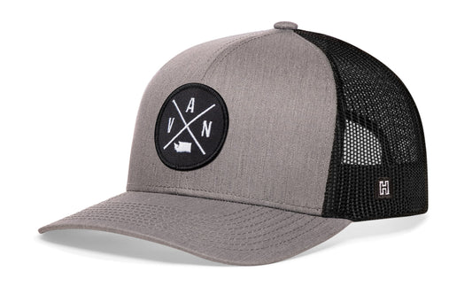 Vancouver Trucker Haka Hat Gray Black VAN Snapback