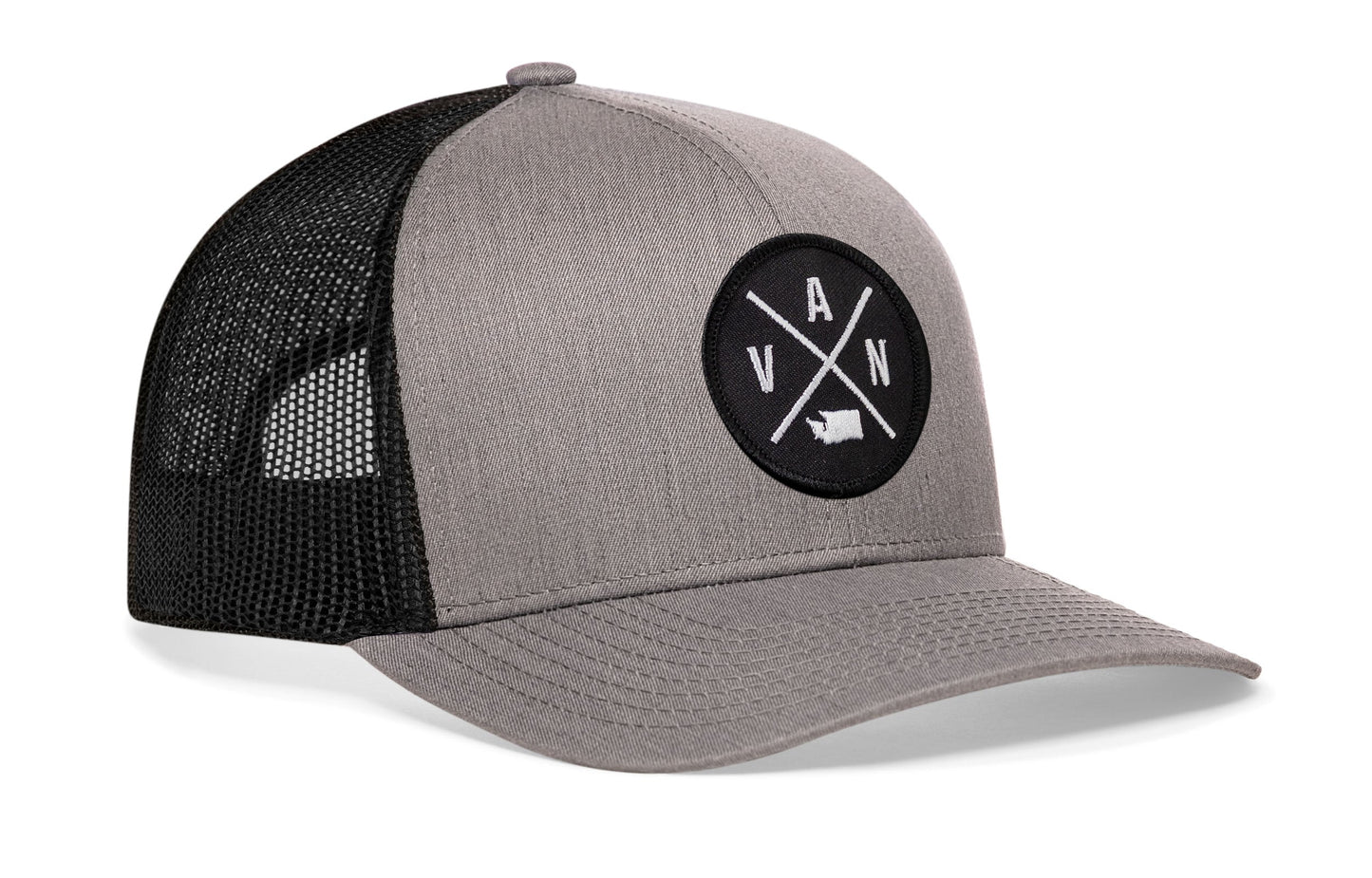 Vancouver Trucker Haka Hat Gray Black VAN Snapback