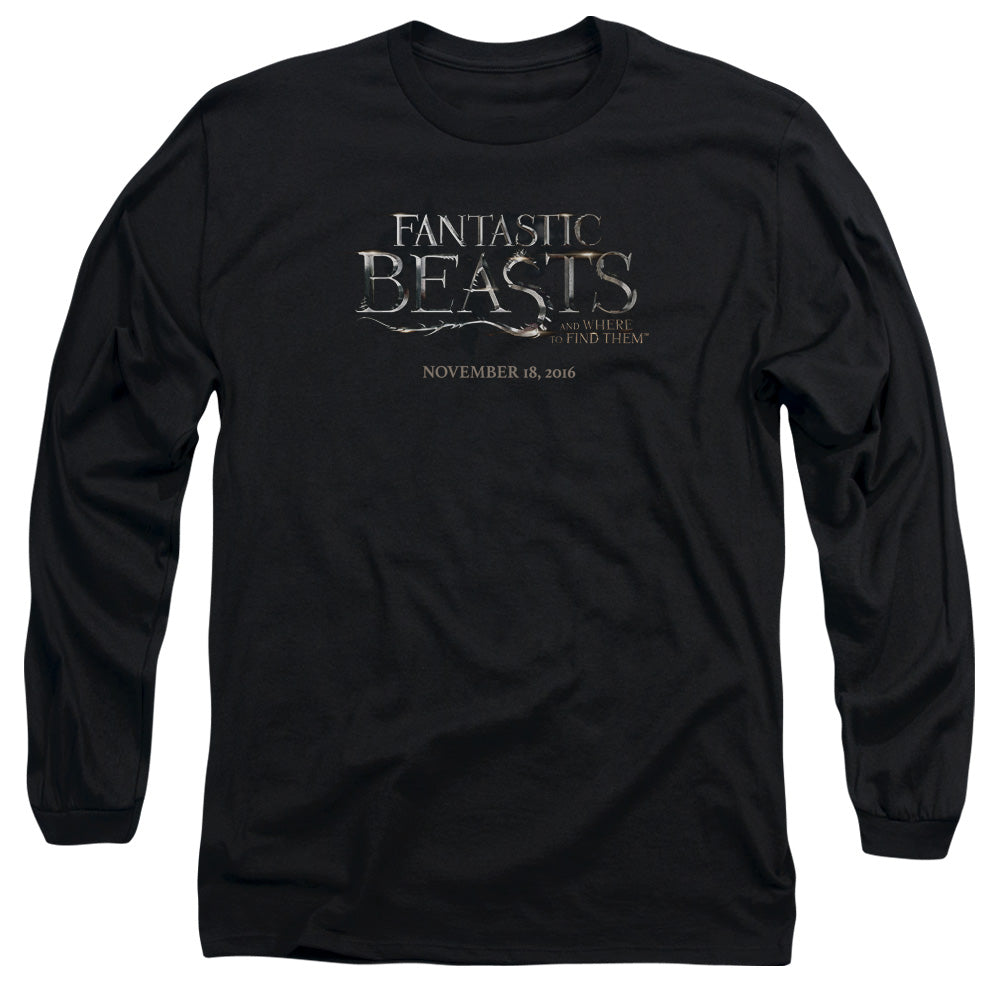 Fantastic Beasts Logo Mens Long Sleeve Shirt Black Officially Licensed