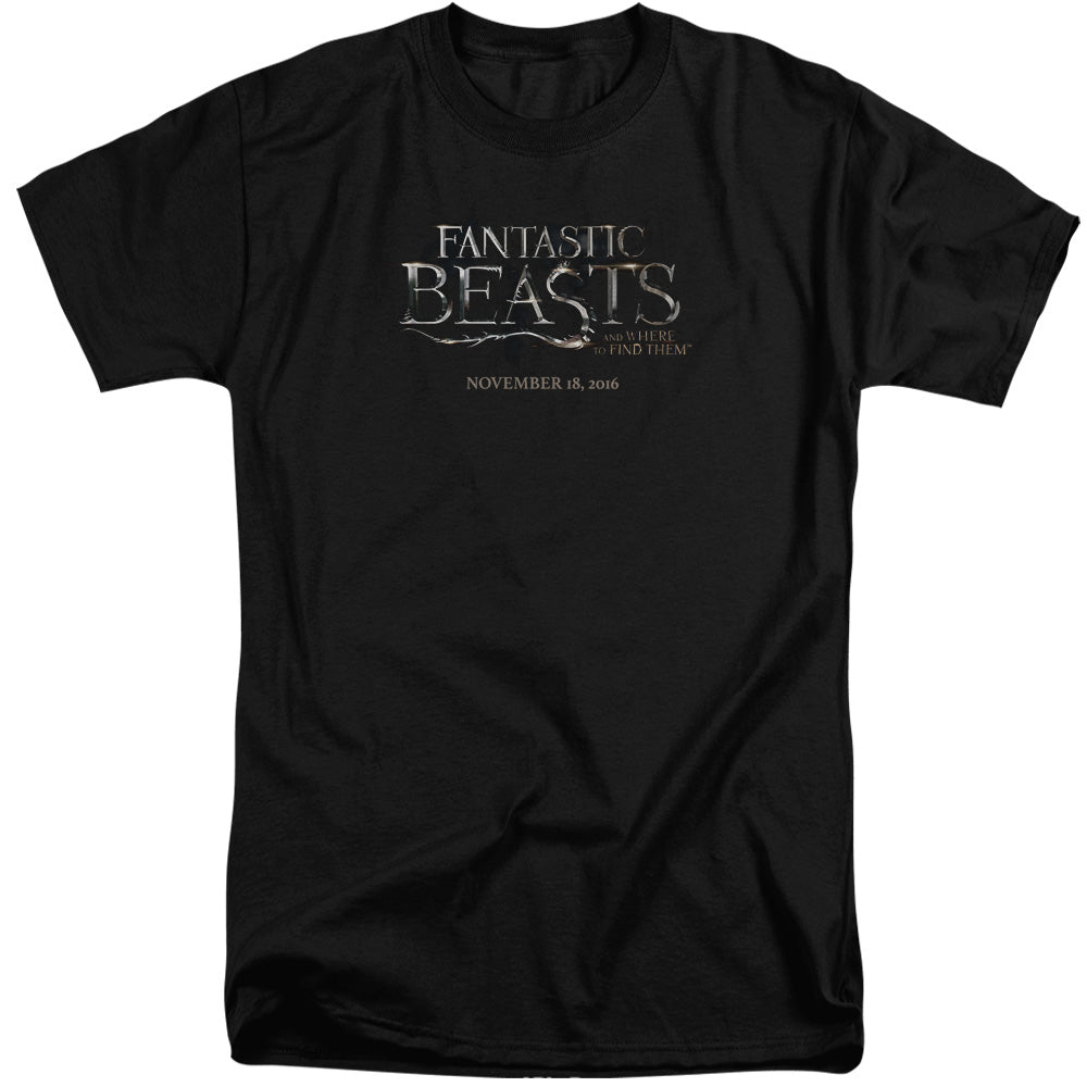 Fantastic Beasts Logo 2 Mens Tall T Shirt Black
