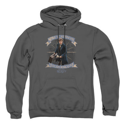 Fantastic Beasts Newt Scamander Mens Hoodie Charcoal