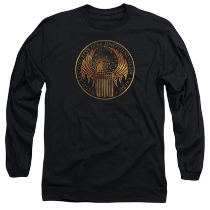 Fantastic Beasts Magical Congress Crest Mens Long Sleeve Shirt Black Officially Licensed