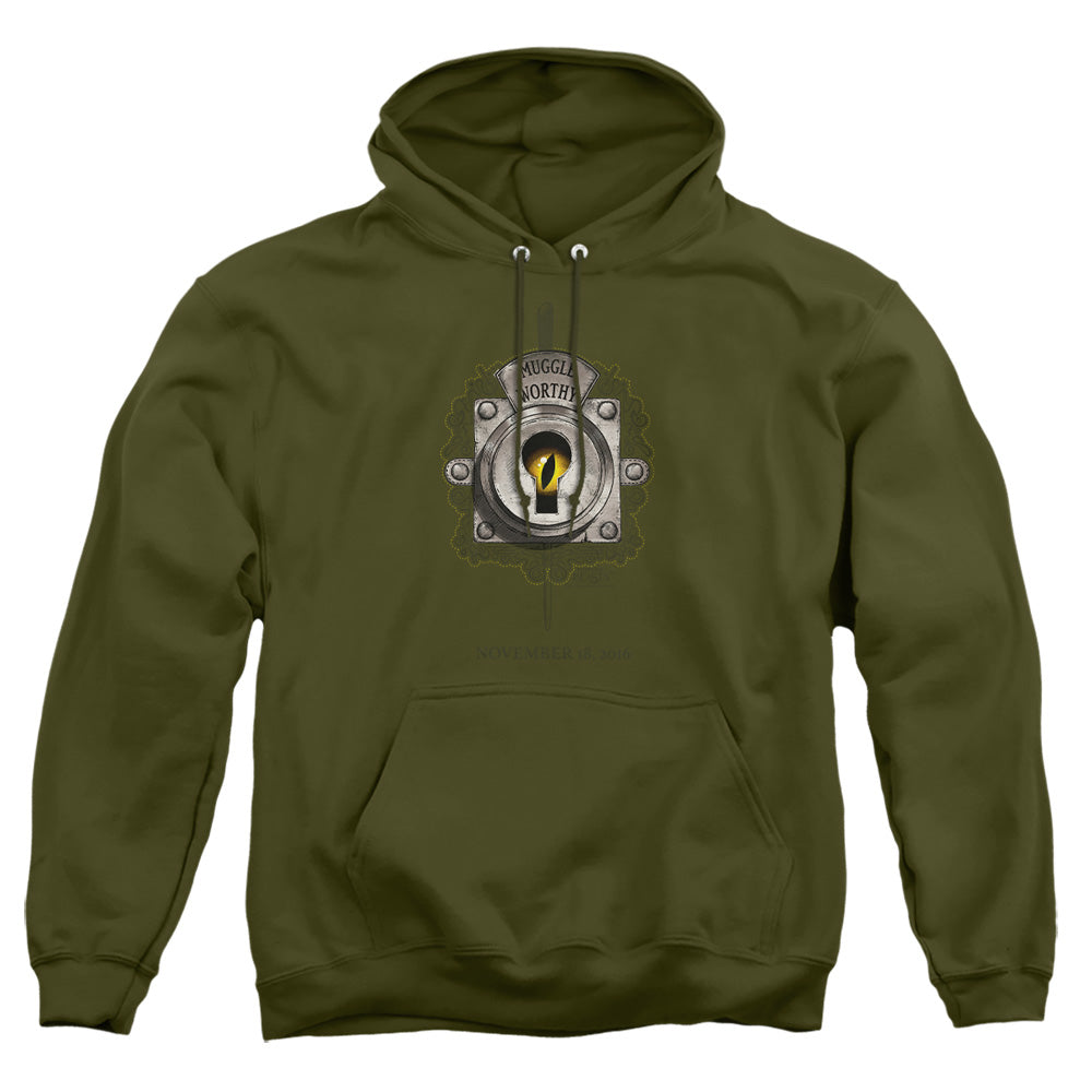 Fantastic Beasts Muggle Worthy Mens Hoodie Military Green