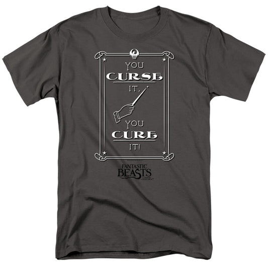 Fantastic Beasts Curse It Mens T Shirt Charcoal