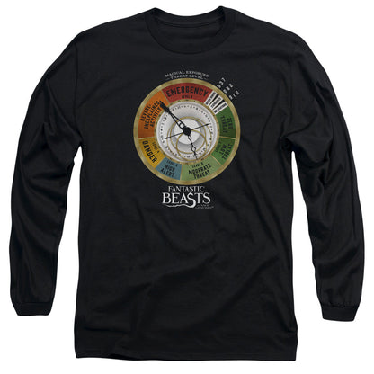 Fantastic Beasts Threat Gauge Mens Long Sleeve Shirt Black Officially Licensed