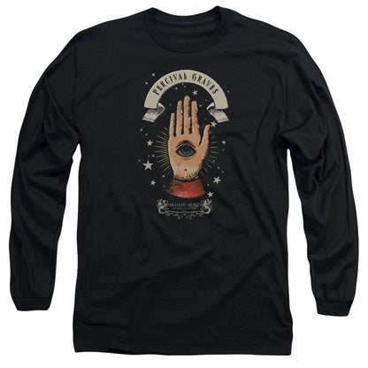 Fantastic Beasts Percival Graves Mens Long Sleeve Shirt Black Officially Licensed