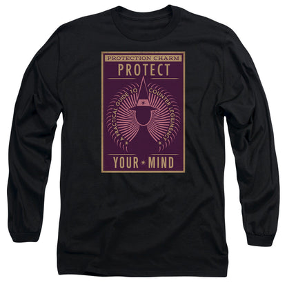 Fantastic Beasts Protect Your Mind Mens Long Sleeve Shirt Black Officially Licensed