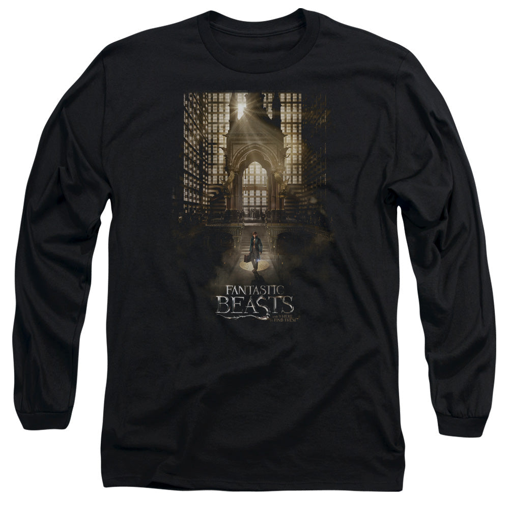 Fantastic Beasts Poster Mens Long Sleeve Shirt Black Officially Licensed