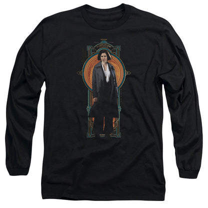 Fantastic Beasts Porpentina Goldstein Mens Long Sleeve Shirt Black Officially Licensed