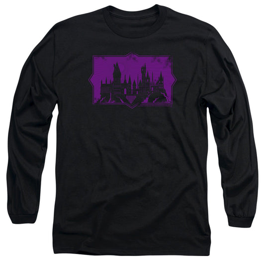Fantastic Beasts 2 Hogwarts Silhouette Mens Long Sleeve Shirt Black Officially Licensed