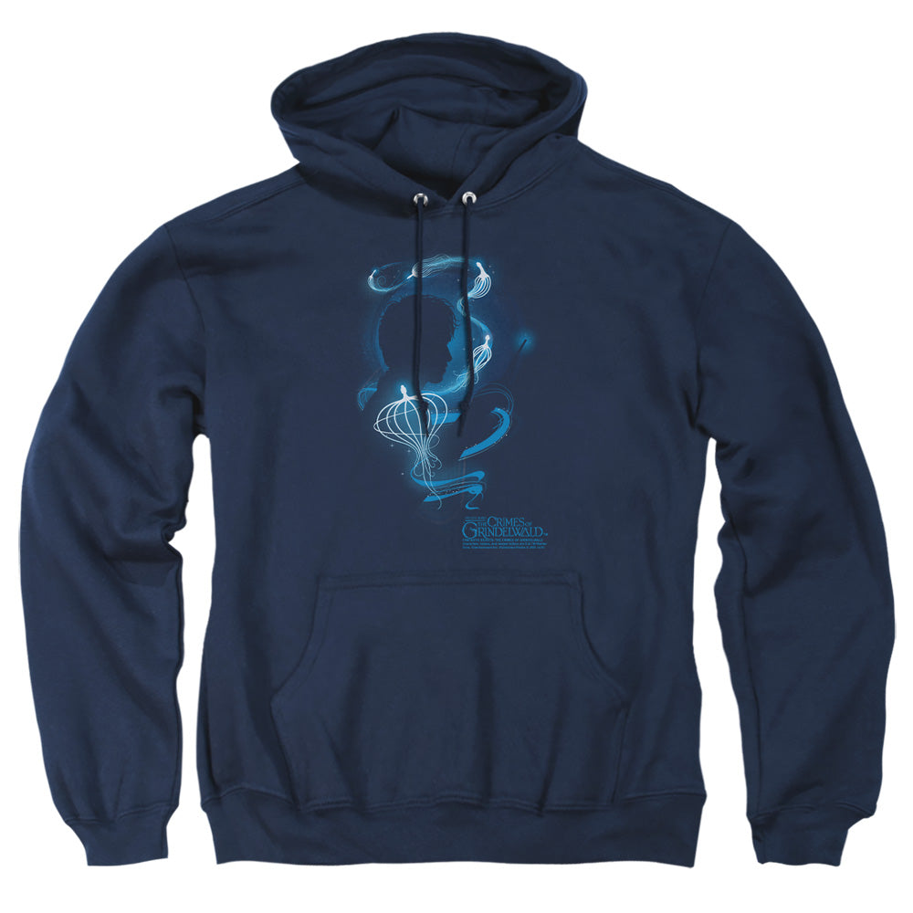 Fantastic Beasts 2 Newt Silhouette Mens Hoodie Navy