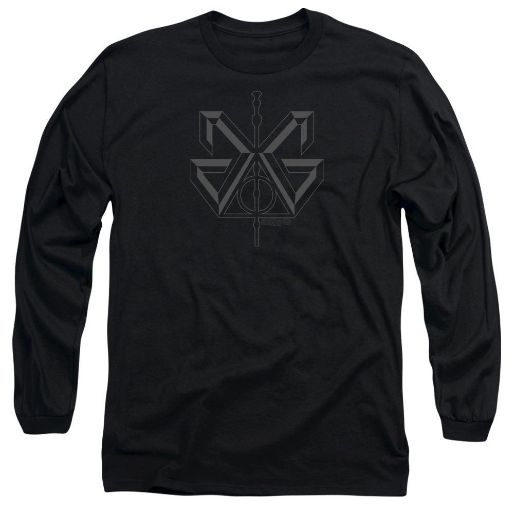 Fantastic Beasts 2 Grindelwald Sigil Mens Long Sleeve Shirt Black Officially Licensed