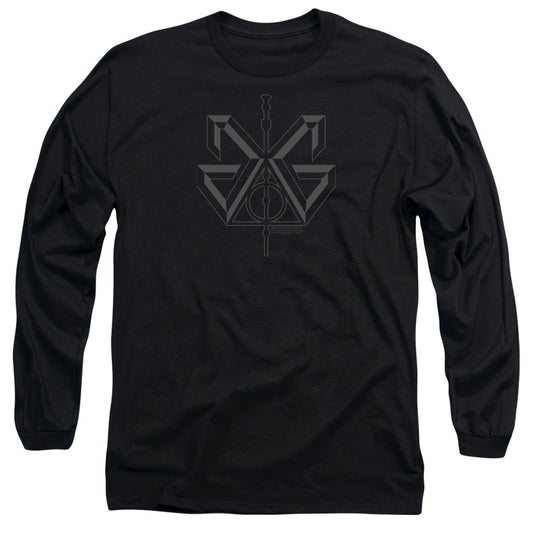 Fantastic Beasts 2 Grindelwald Sigil Mens Long Sleeve Shirt Black Officially Licensed