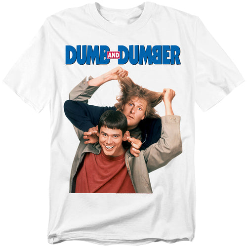 Dumb And Dumber Poster Mens T Shirt White