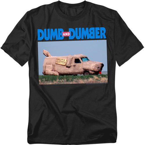 Dumb And Dumber Mutt Cutts Mens T Shirt Black