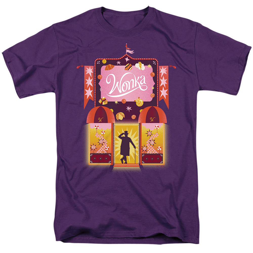 Willy Wonka And The Chocolate Factory Shop Mens T Shirt Purple