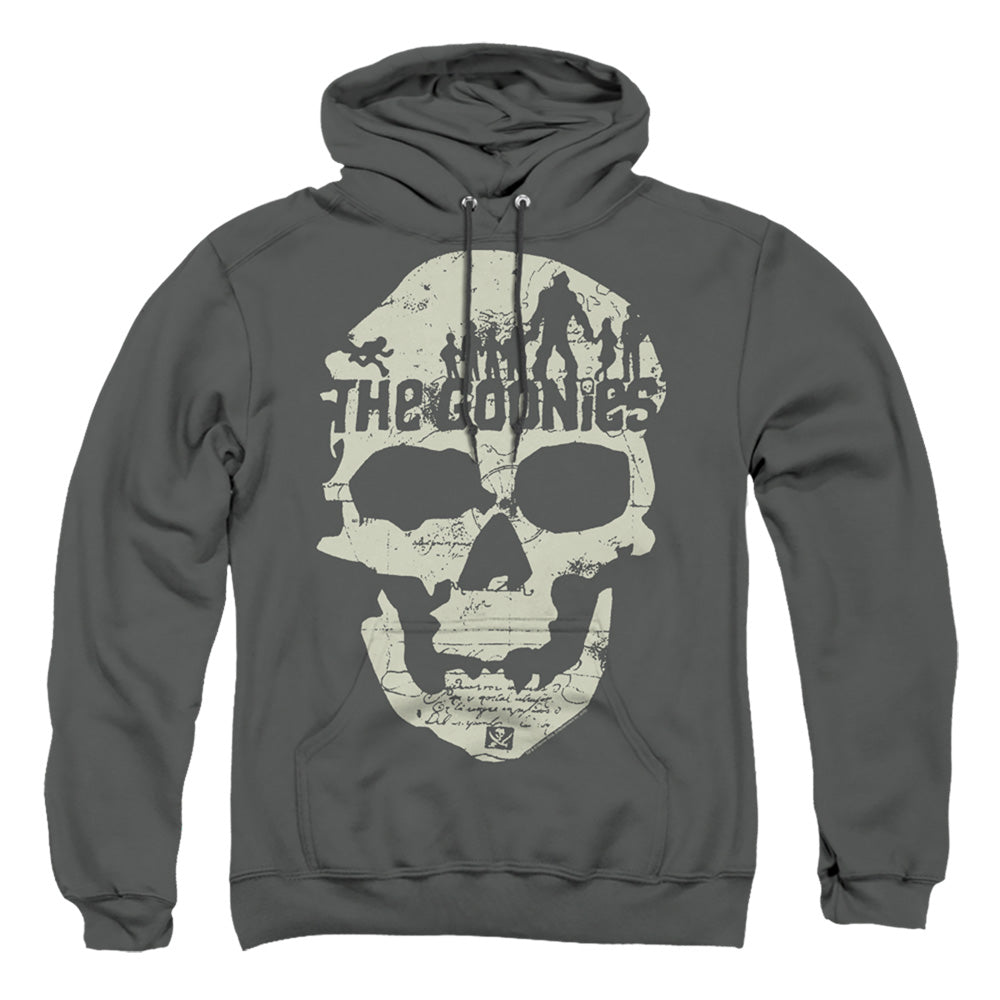 The Goonies Skull Map Mens Hoodie Charcoal