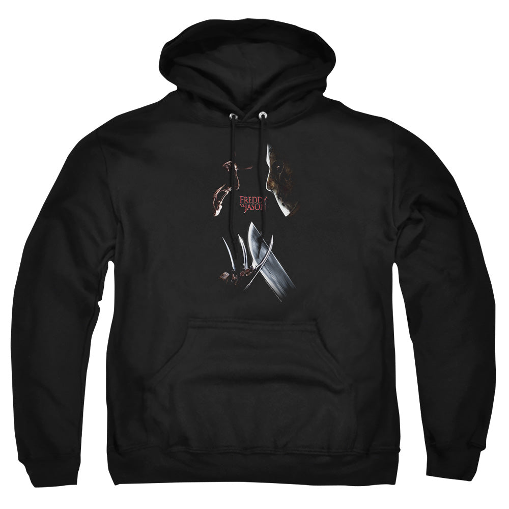 Freddy Vs Jason Face Off Mens Hoodie Black