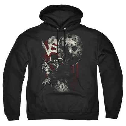 Freddy Vs Jason Scratches Mens Hoodie Black