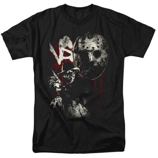 Freddy Vs Jason Scratches Mens T Shirt Black