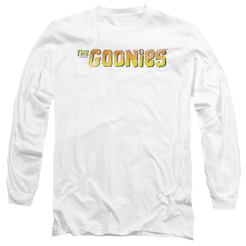 The Goonies Logo Mens Long Sleeve Shirt White Officially Licensed