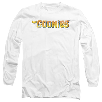 The Goonies Logo Mens Long Sleeve Shirt White Officially Licensed