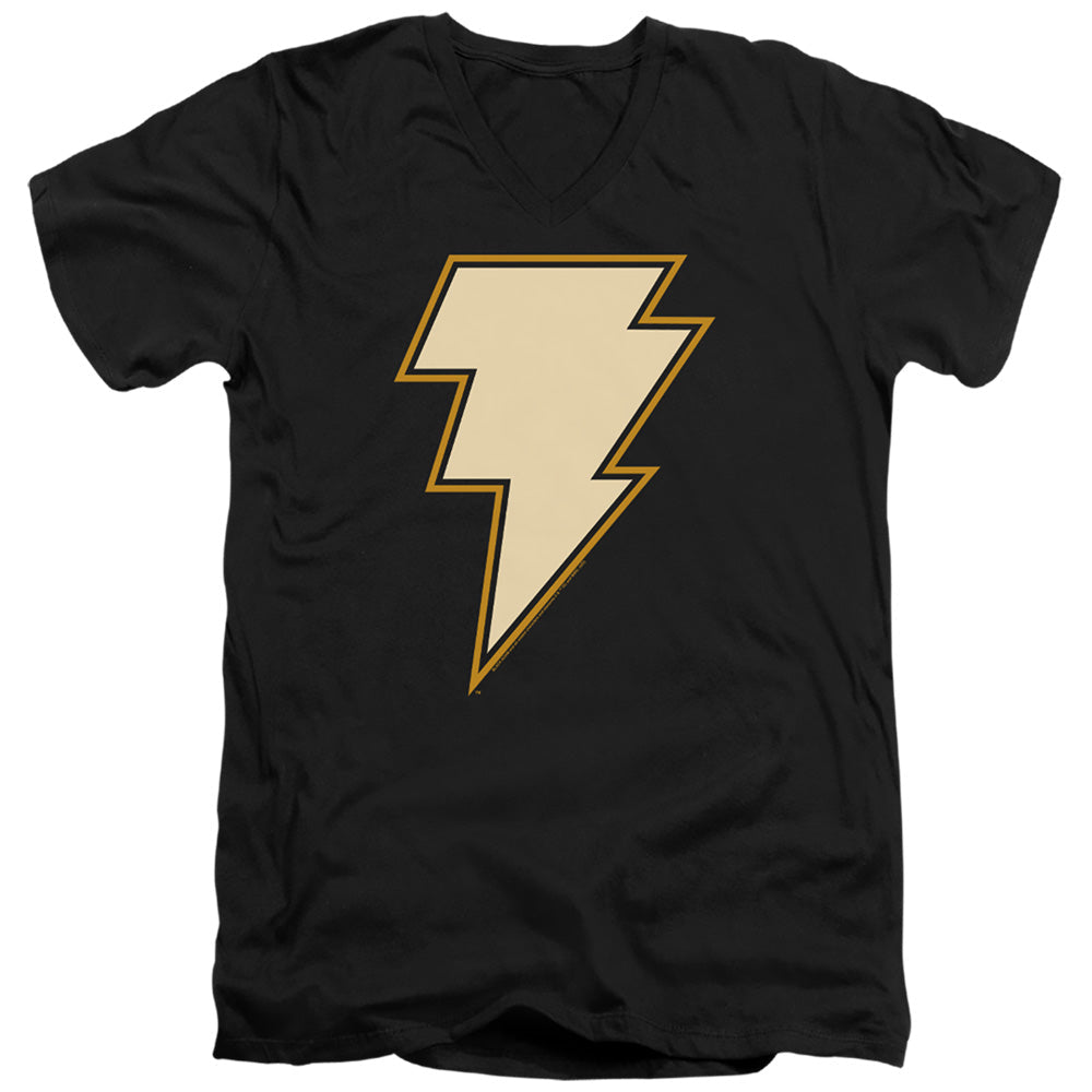 Black Adam Black Adam Chest Emblem Mens Slim Fit V-Neck T Shirt Black
