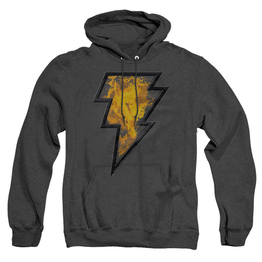 Black Adam Black Adam Beveled Emblem Heather Mens Hoodie Black