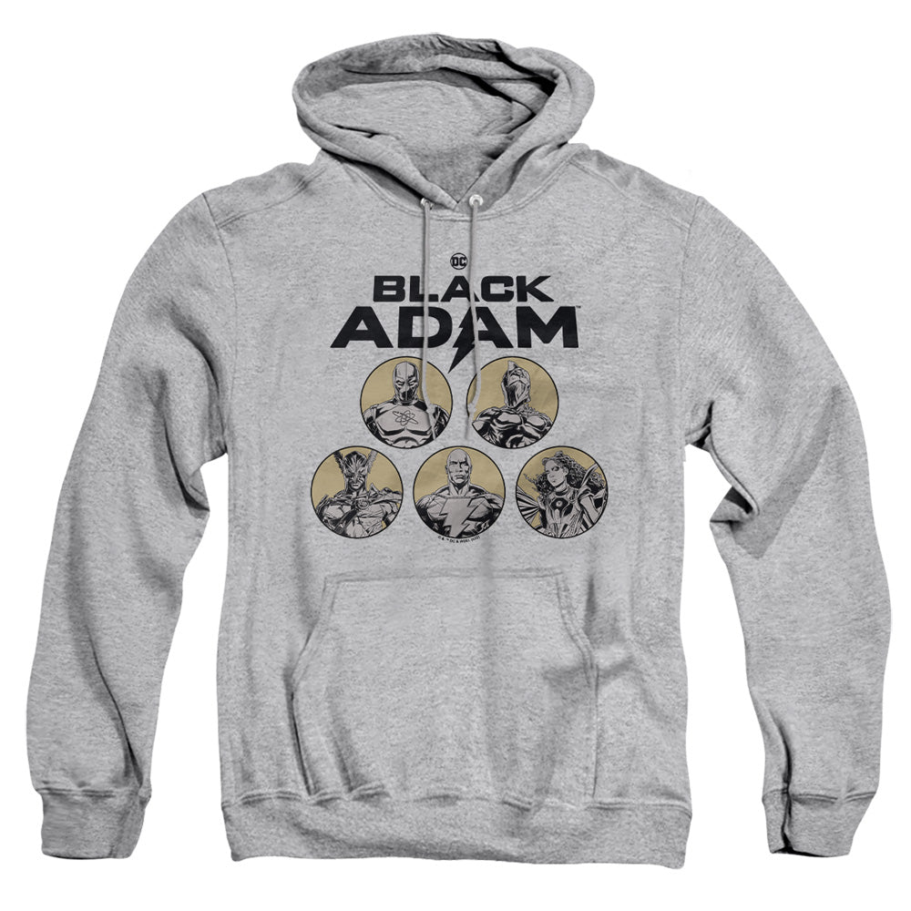 Black Adam Black Adam Contrast Group Mens Hoodie Athletic Heather