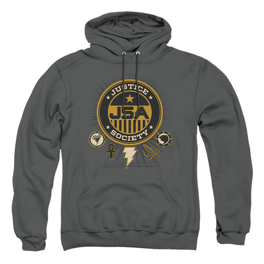 Black Adam Black Adam Justice Society Mens Hoodie Charcoal