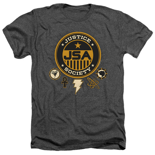 Black Adam Black Adam Justice Society Heather Mens T Shirt Charcoal
