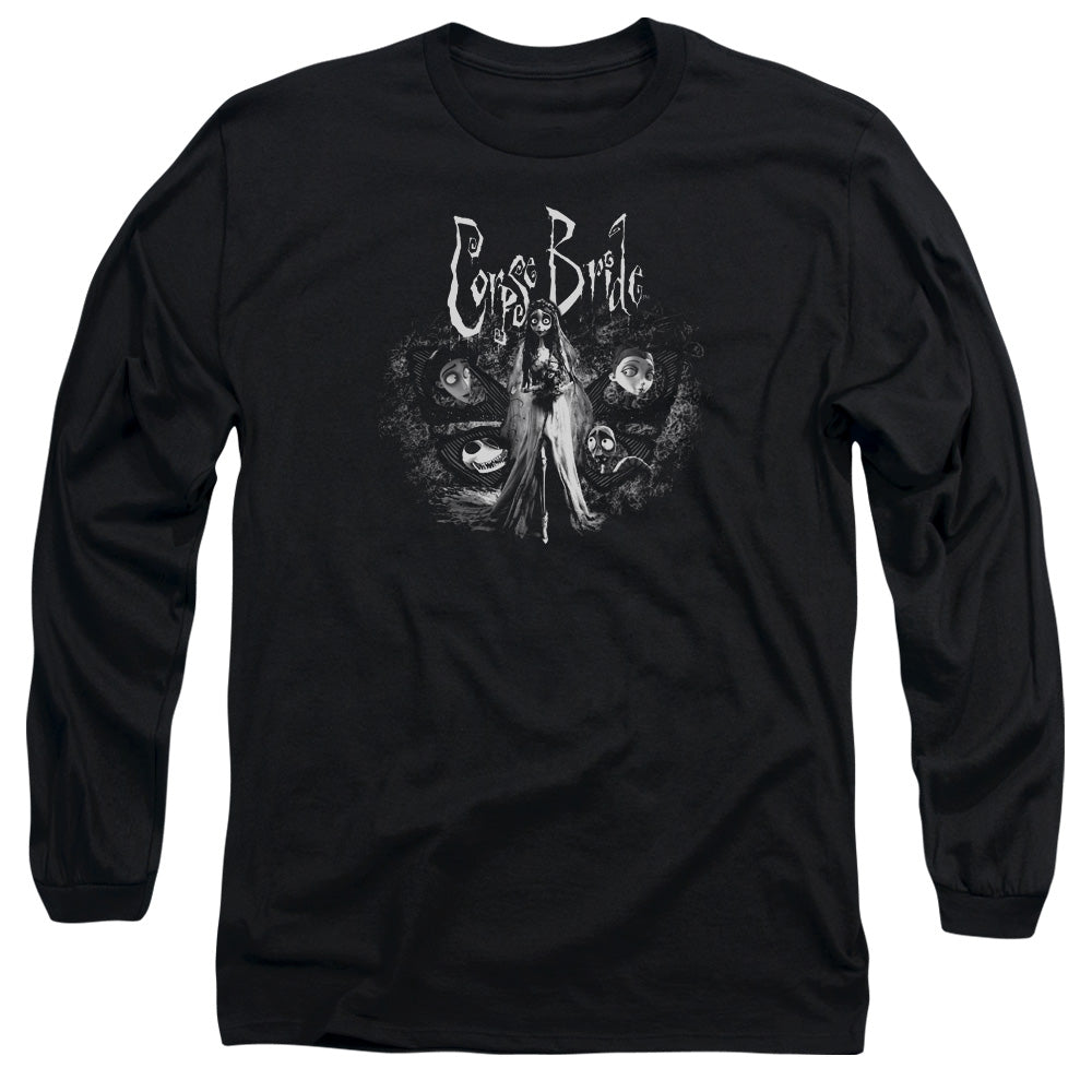 Corpse Bride Bride To Be Mens Long Sleeve Shirt Black Officially Licensed