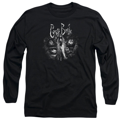 Corpse Bride Bride To Be Mens Long Sleeve Shirt Black