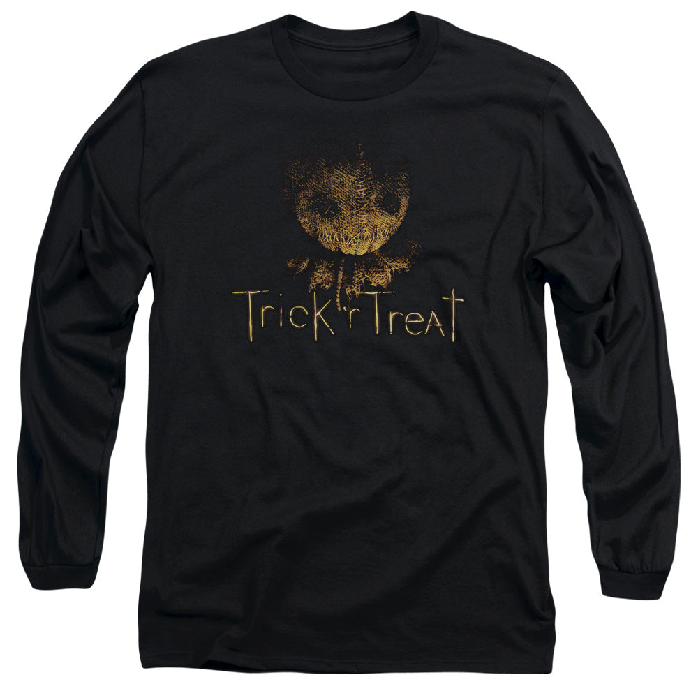 Trick R Treat Logo Mens Long Sleeve Shirt Black Officially Licensed