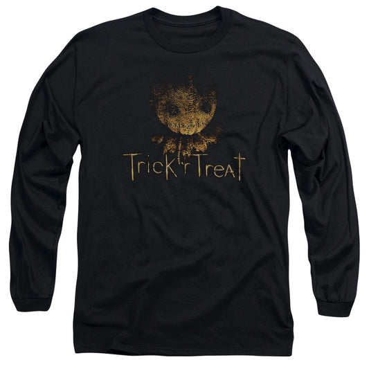 Trick R Treat Logo Mens Long Sleeve Shirt Black Officially Licensed