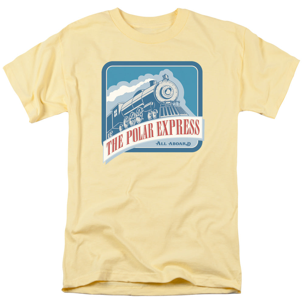 Polar Express All Aboard Mens T Shirt Banana