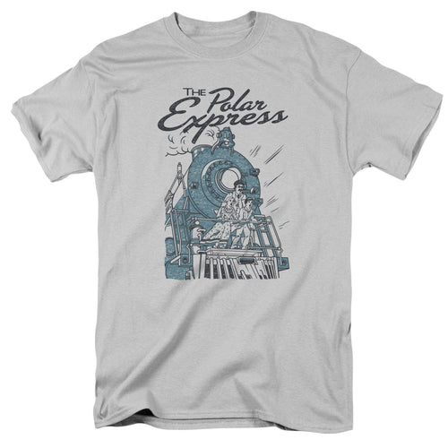 The Polar Express Rail Riders Mens T Shirt Silver