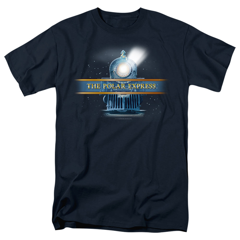 Polar Express Train Logo Mens T Shirt Navy