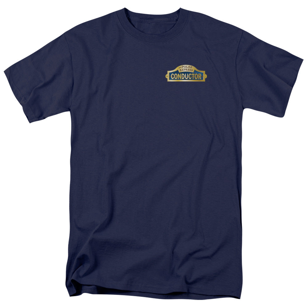Polar Express Conductor Mens T Shirt Navy
